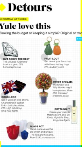 Haribo Sweet Tree in British Airways Magazine 
