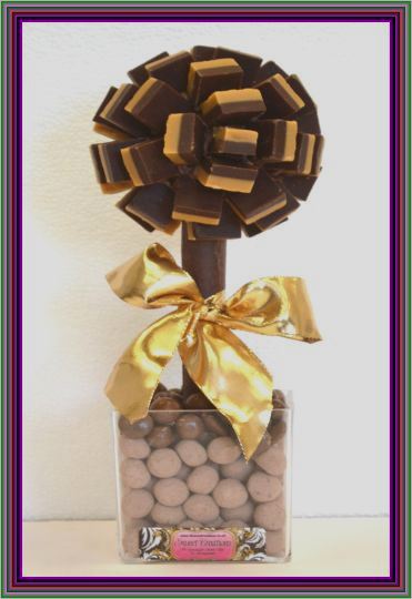 Chocolate Fudge sweet tree 35cm Vegetarian