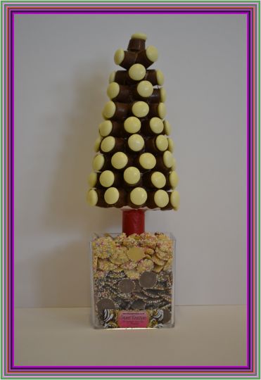 Christmas Rolo white Button Sweet Tree