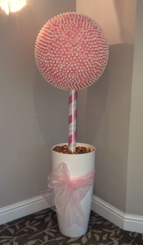 5ft Pink & White Mushroom Sweet Tree