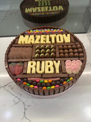 Chocolate Board Round 13 inch Vegetarian