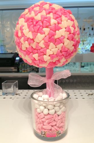 Pink & White Hearts Sweet Tree