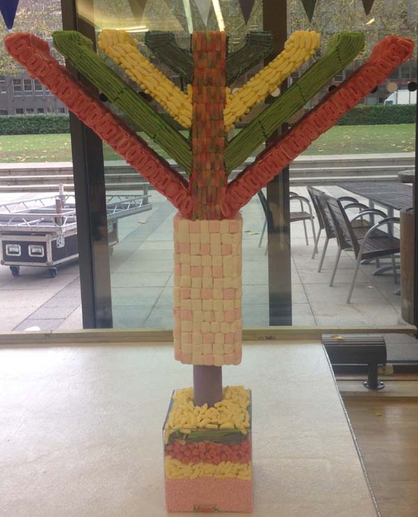 Giant Menorah Sweet Tree