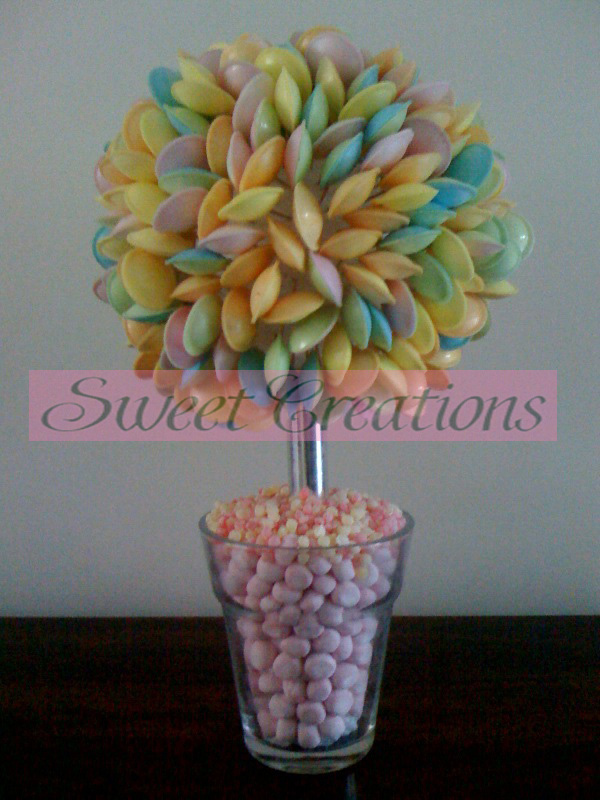 Pink Based Flying Saucer Sweet Tree 50cm Sweet Creations