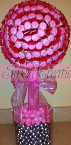 Red & Pink Swirl Sweet Tree