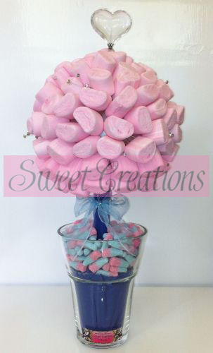 Pink & Blue Diamonte Sweet Tree