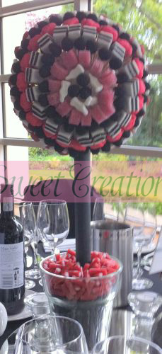 Red Black White Swirl Sweet Tree